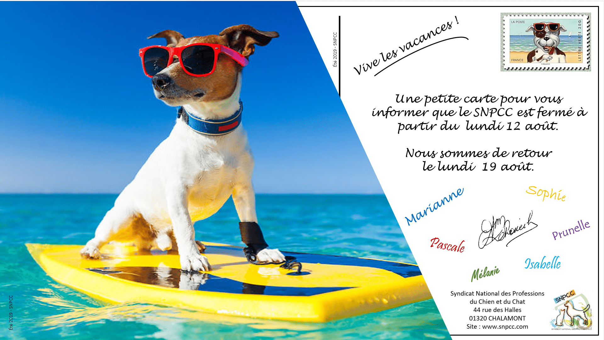 Vacances du SNPCC
